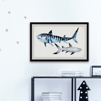 Ciotti 'Sharks Duo' Framed Print