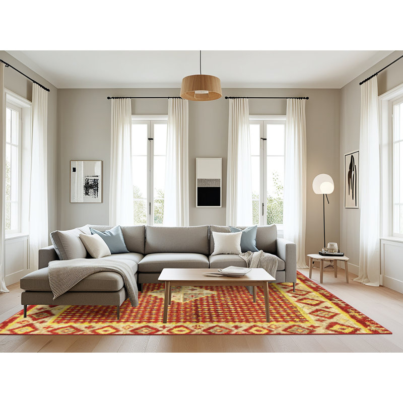 Abstract Indoor Rug, Rectangle 8' x 10'
