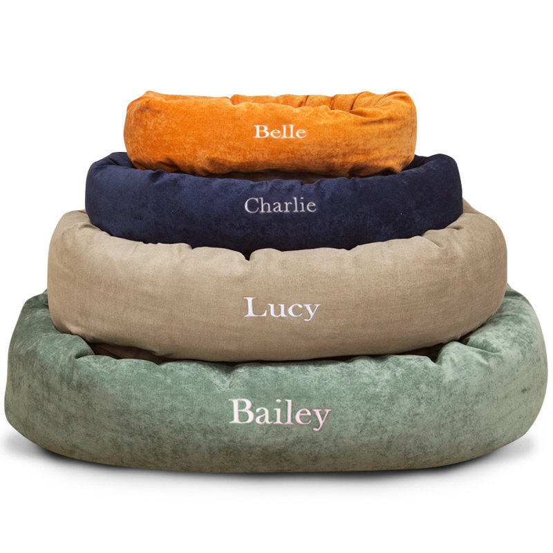 Faux Suede Pet Bed, Azure, Extra Large (52" W x 35" D x 11" H), Yes