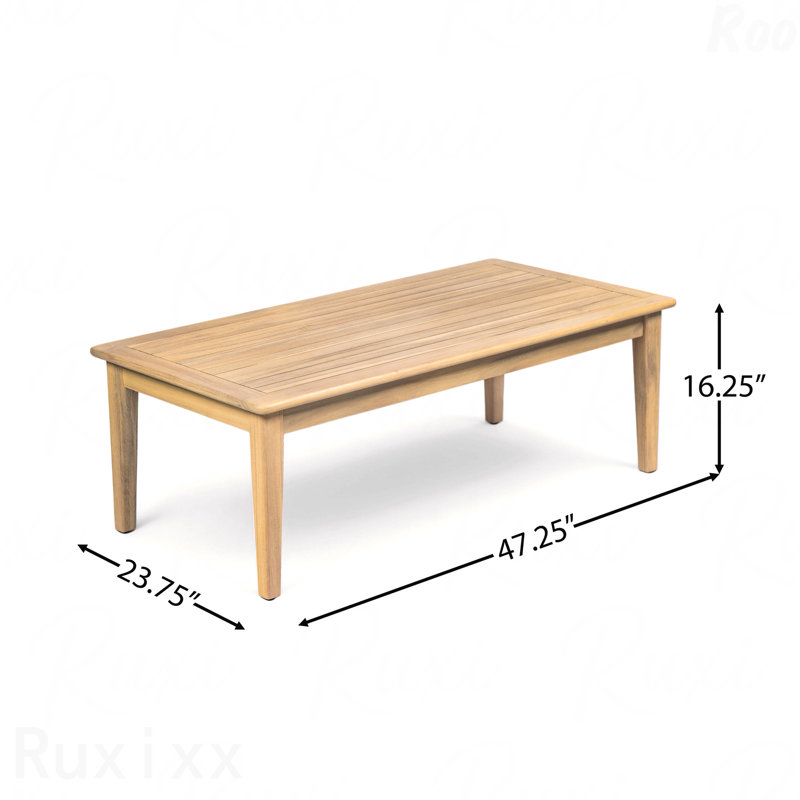 Causeuse d'extérieur en teck beige