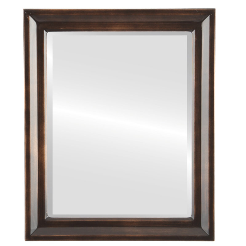 Goulet Rectangle Mirror, 27" H x 23" W, Rubbed Bronze