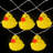 10-Count Yellow Rubber Ducky LED String Lights