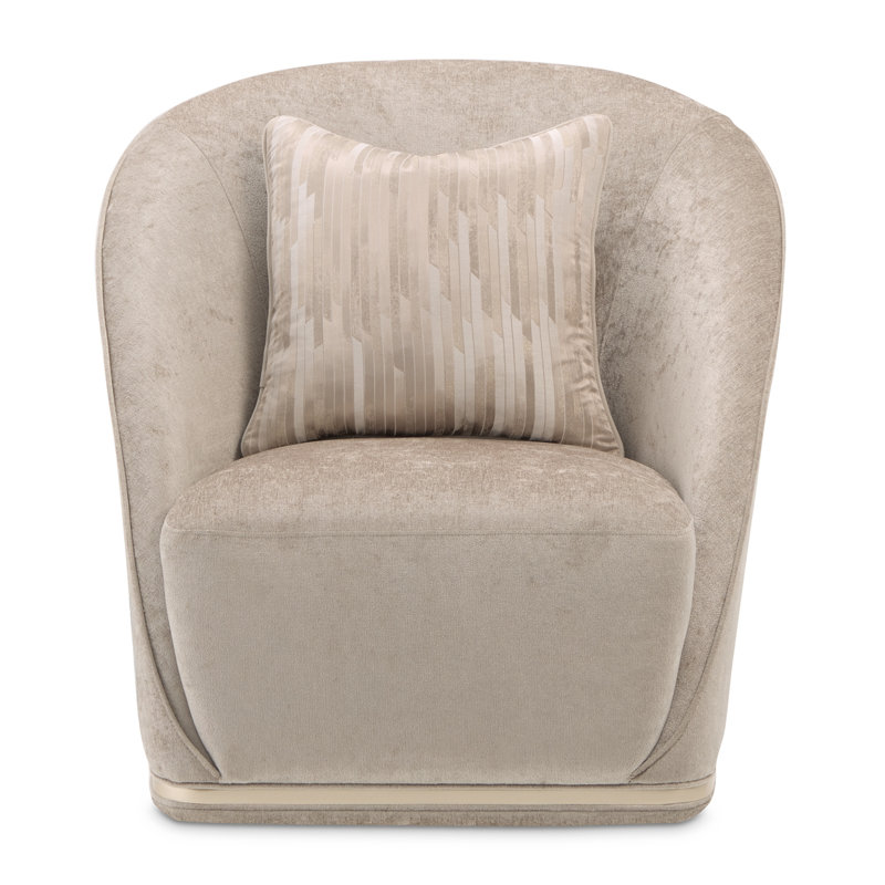 La Rachelle Swivel Chair - Lustre/Champagne