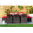 Wicker Patio Dining Set Umbrella Hole Included Rectangular Table with Cushions Included-93913438-93913437