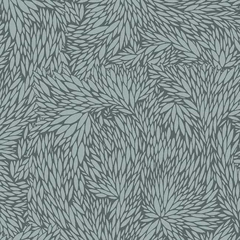 Floral Wallpaper Double Roll, Blue Haze