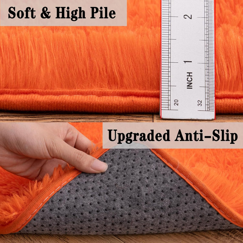Silk-Cloud Series - Tapis élégant en velours de qualité supérieure, microfibre soyeuse ultra-lisse au toucher, antidérapant et sans poils pour la chambre à coucher
