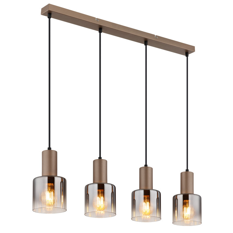 4 - Light Bronze Geometric Pendant