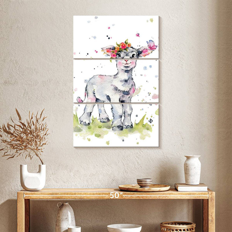 Brampt Sweet Lamb, 65" H x 42" W