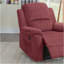 Fauteuil inclinable électrique en rouge paprika