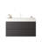 Nichola 36'' Striped  Single Bathroom Vanity with Solid Surface Top