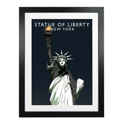 'Statue Of Liberty Night' by Richard O'Neil - Print