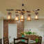 Chowdhury 6-Light Wooden Vintage Kitchen Island Pendant Light