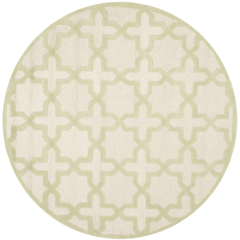 Tapis en laine touffeté à la main igna, Rond 6 pi