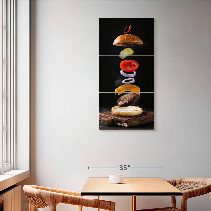 Burger, 62" H x 30" W