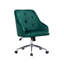 Chaise de travail en velours Lusero-134862237