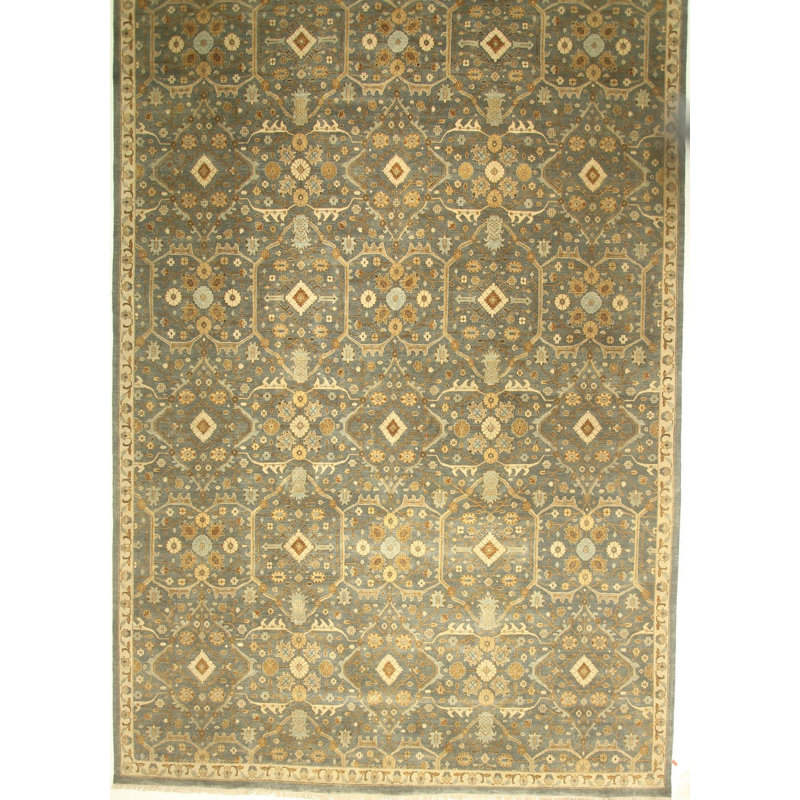 Handmade Cotton and Wool Oriental Area Rug