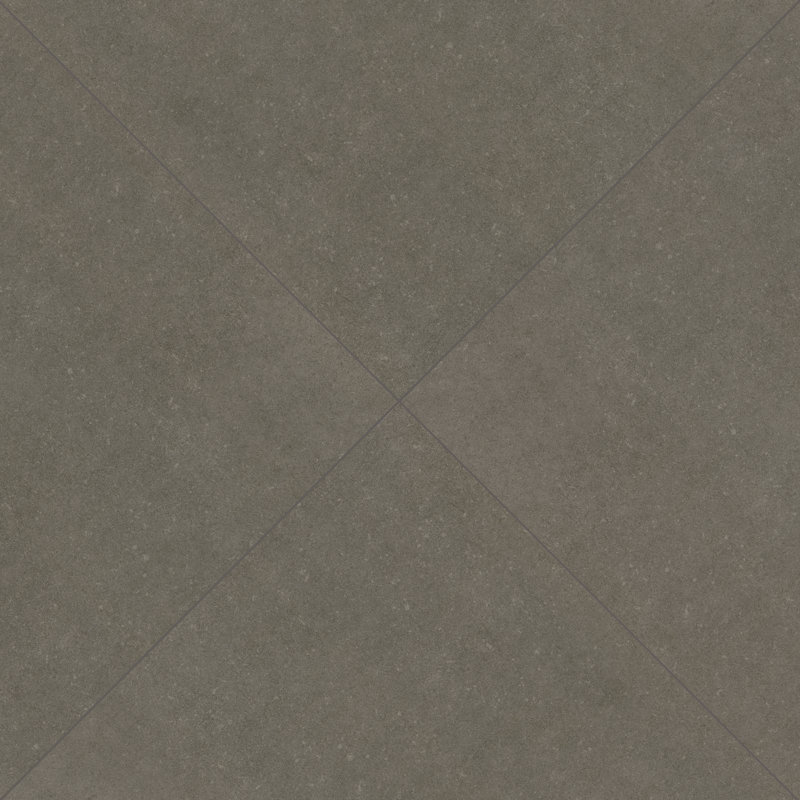Betonica 24 in. x 24 in. Matte Porcelain Concrete Look Floor and Wall Tile, Steel