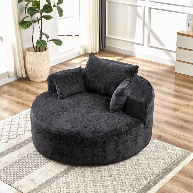 Canapé-lit simple en éponge en polyester de 55 pi, fauteuil-lit moderne moelleux pour le salon, la chambre à coucher