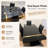 5-Piece 55" Modern Rectangular High-Gloss Dining Set with Faux Leather Chairs-85468444-89984108