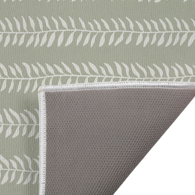 Tapis de toilette rectangulaire absorbant et antidérapant Mystic Ivy, L 24 po x L 17 po, Taupe