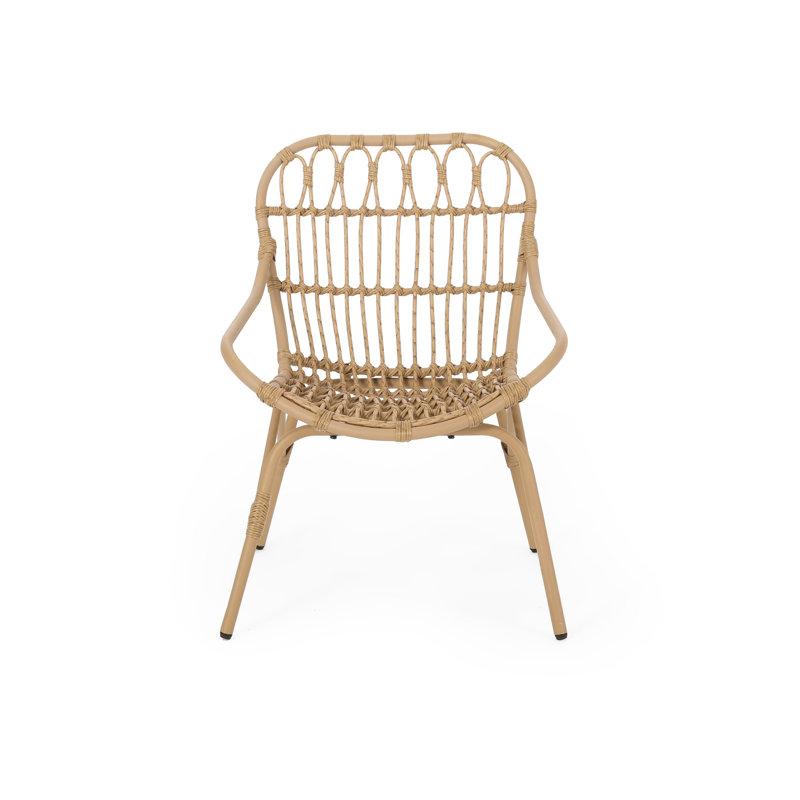 Chaises de cour arrière - Faux, brun, l 28,73 po x l 23,63 po x H 33,37 po, fer moderne
