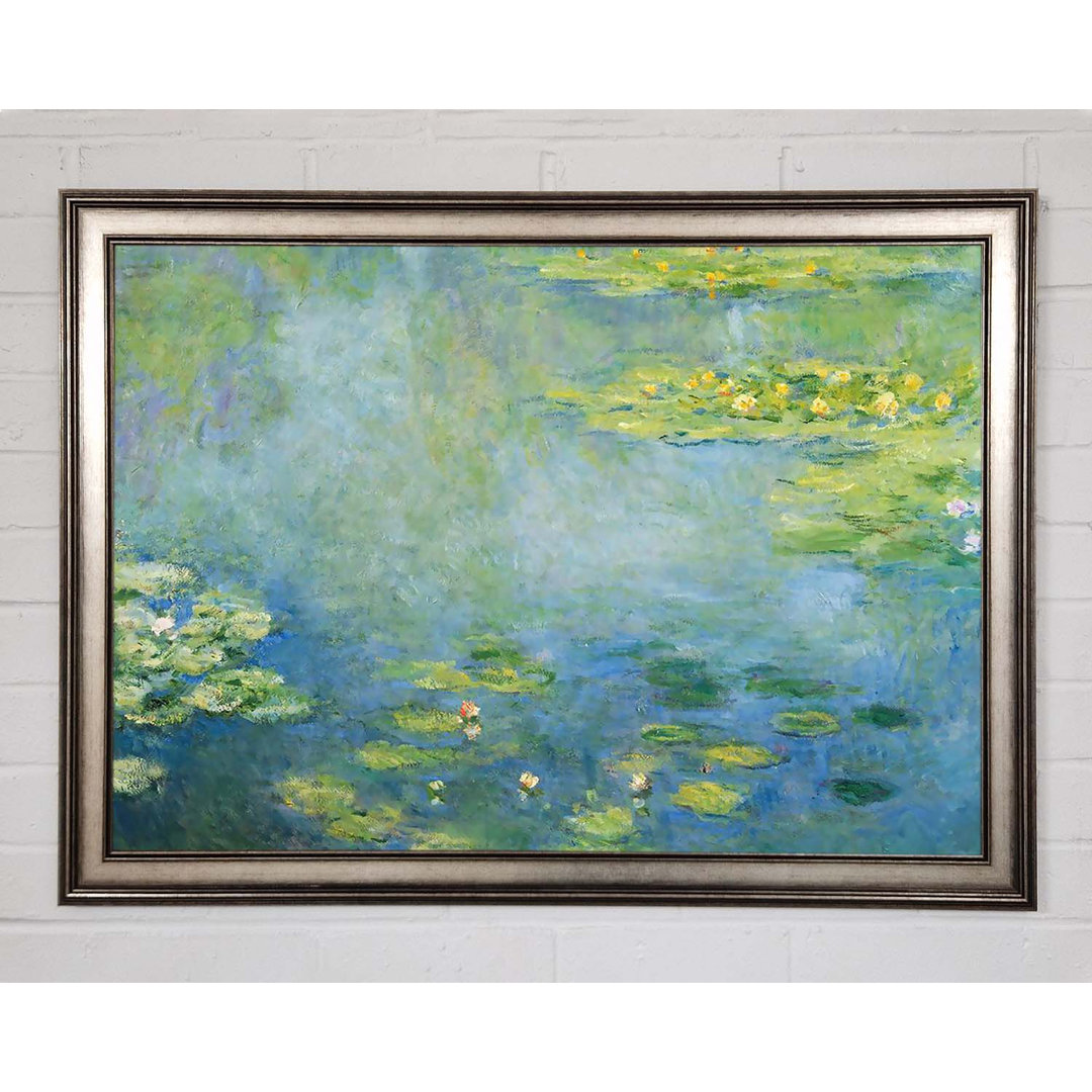 Gerahmtes Leinwandbild Monet Waterlilies