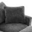 Canapé modulaire en chenille moderne, 4 sièges avec 2 coussins, librement combinable pour un usage domestique, structure en bois massif, mousse haute, options noires et grises modulaires 4, coussins inclus, décor de salon, mousse