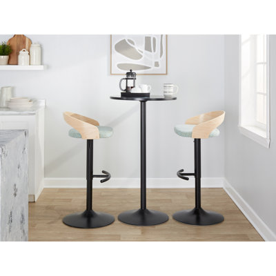 Tabouret de bar réglable avec pivot