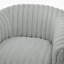 Fauteuil demi-tonneau pivotant ultra confortable avec un large tissu semblable à un cordon et des sièges de soutien, parfait pour se détendre et recevoir à la maison