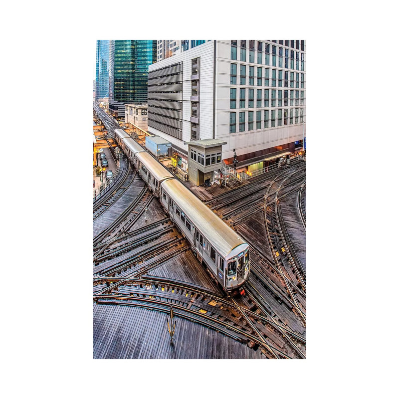 Chicago Loop I by Nejdet Duzen - Print on Canvas, 66.04 cm H x 45.72 cm W x 1.91 cm D, Wrapped Canvas