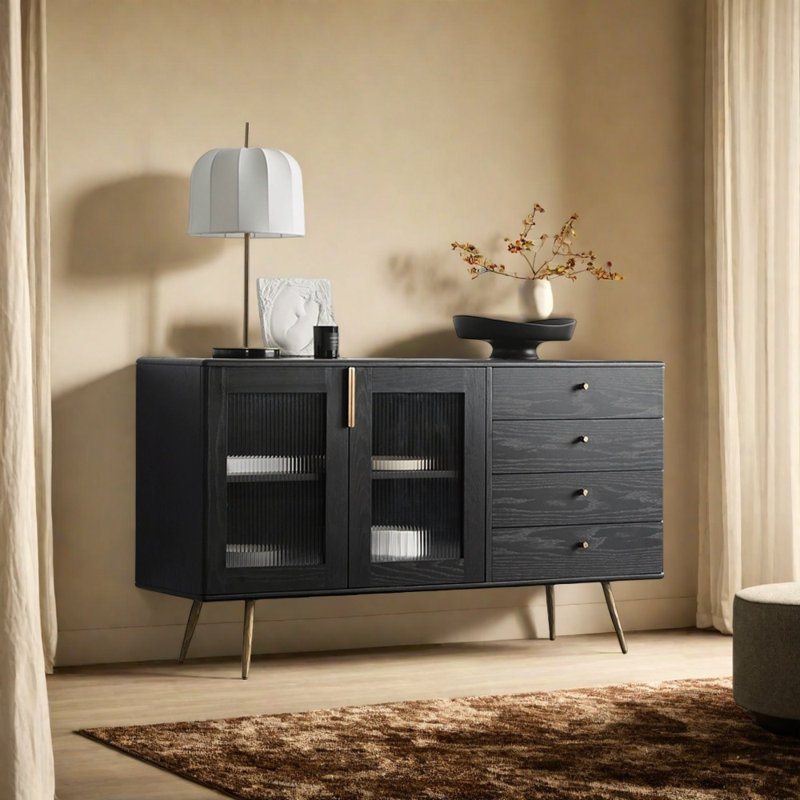 Simple And Multi-Functional Sideboard, Black