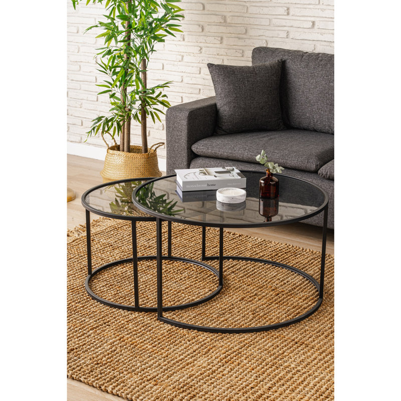 Ensemble de tables basses, Noir