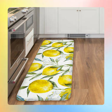 kathy ireland® HOME Lemon Joy Anti-Fatigue Kitchen Mat - Laural Home