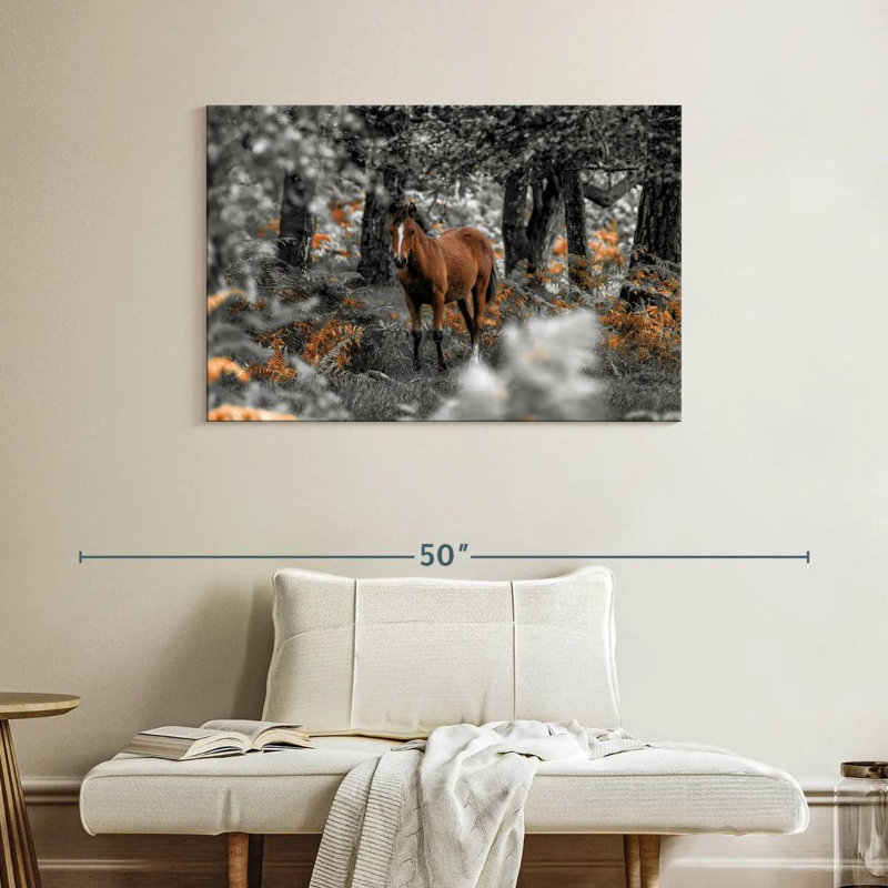 Brampt Horse Trails I, 26" H x 39" W