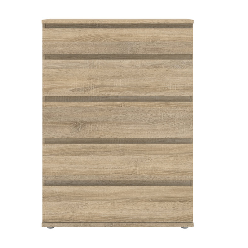 Tanesha 5 - Drawer Chest of Drawers, Oak Structure