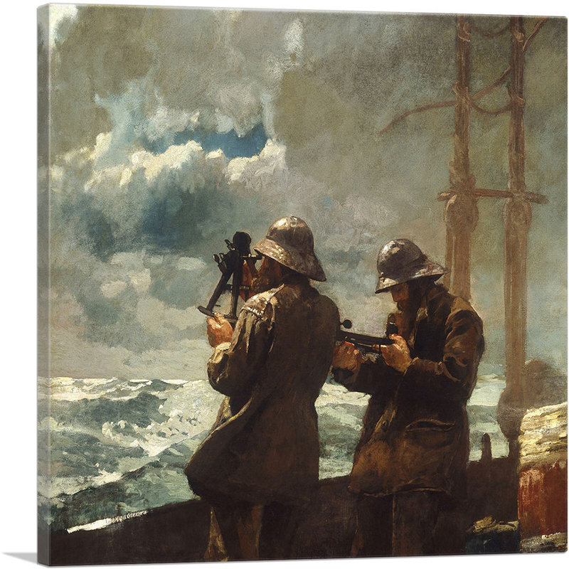 «Eight Bells 1886» par Winslow Homer, reproduction d'art sur toile tendue, H 12 po x l 12 po x P 1,5 po