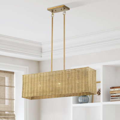 Lustre linéaire moyen à 3 lumières Weavington