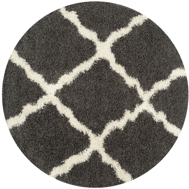 Tapis gris Alonnah, Rond 10 pi