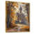 Toile avec cadre flottant or