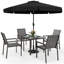 Steel Patio Dining Set Table,