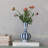 3-Piece Hand-Painted Stoneware Vase With Dots/Stripes