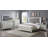 1pc Glam 5-Drawer Bedroom Chest Diamond Patterned Drawer Fronts Silver Finish