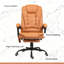Fauteuil de bureau vibrant à massage, fauteuil de bureau de massage à haut dossier avec support lombaire, repose-pieds