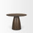 Mellonia 42" Round Dark Brown W/ Cappuccino Marble Pedestal Dining Table-1726448292-1688918252