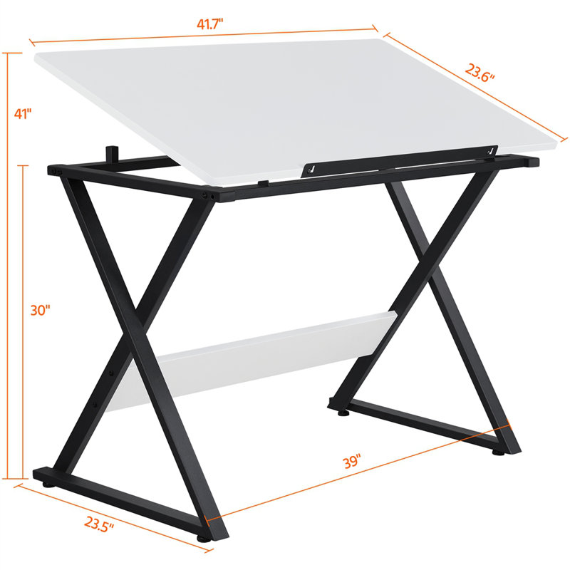 Metal Base Drafting Table