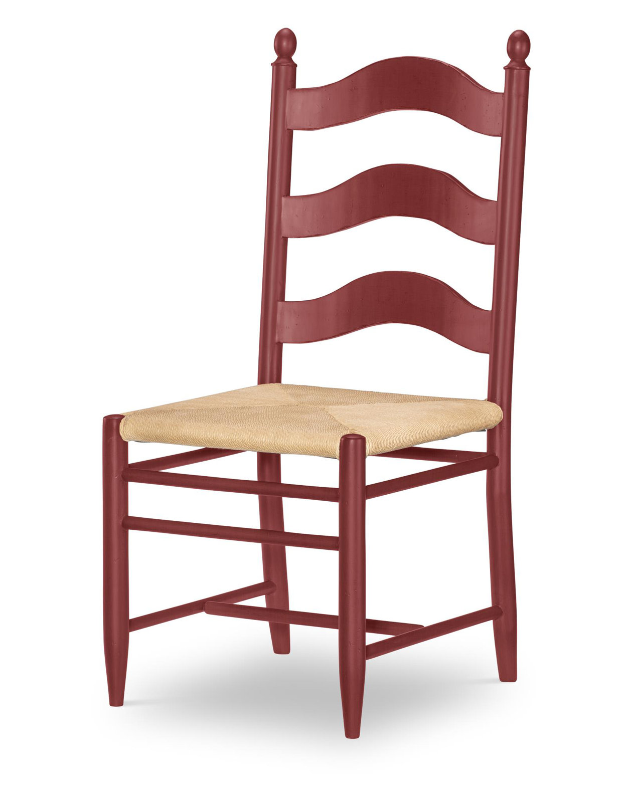Country Living Ladder Back Side Chair, Red