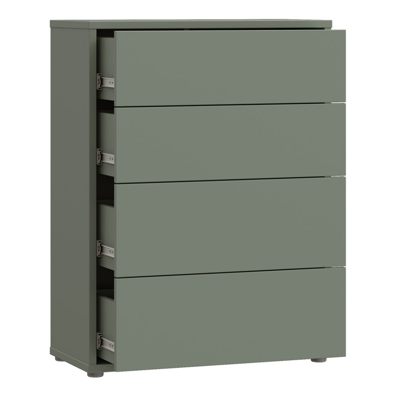 74.5 cm W Chest of 4 Drawers, Green