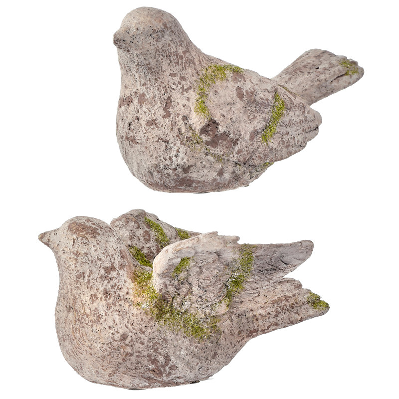 Oiseau de jardin en mousse 6,5 po en résine 