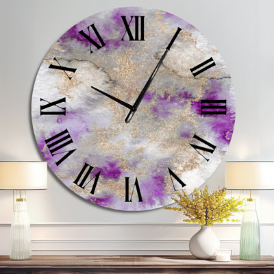 Marble Clouds I - Modern Wall Clock