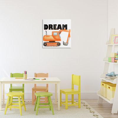 «Dream with Orange Excavator», design par Kim Allen